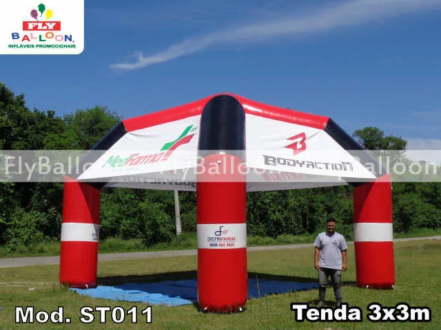 Tenda inflável promocional para Body Action