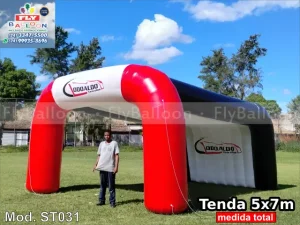 tenda inflável personalizada promocional clodoaldo veículos