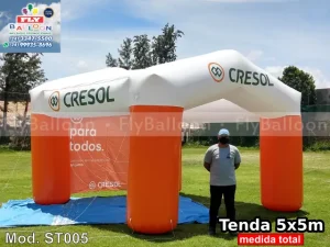 tenda inflável promocional personalizada cresol
